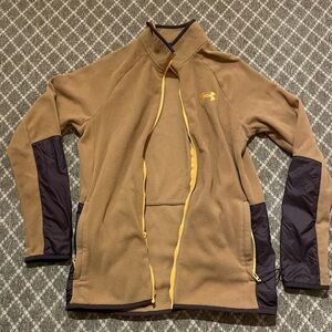 Under Armour Tan and Yellow Fleece Jacket